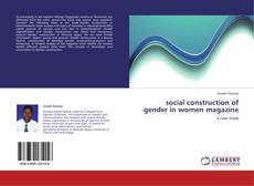 Bookcover of social construction of gender in women magazine