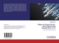 Portada del libro de Effect of shape factor, slurry layers and temperature in IC