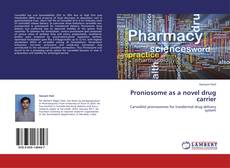 Buchcover von Proniosome as a novel drug carrier