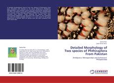 Couverture de Detailed Morphology of Two species of Phthiraptera From Pakistan