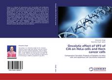 Обложка Oncolytic effect of VP3 of CIA on HeLa cells and Horn cancer cells