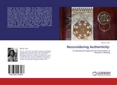 Capa do livro de Reconsidering Authenticity: 