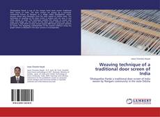 Bookcover of Weaving technique of a traditional door screen of India