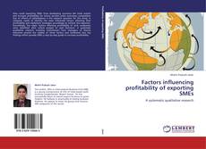 Copertina di Factors influencing profitability of exporting SMEs