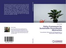 Capa do livro de Policy Framework for Sustainable Groundwater Abstraction 