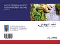 Capa do livro de Thinking Styles And Academic Performance 