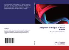Portada del libro de Adoption of Biogas in Rural Kenya