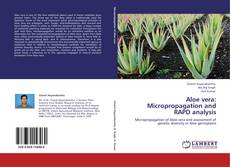 Capa do livro de Aloe vera: Micropropagation and RAPD analysis 