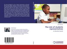Bookcover of The role of students representatives