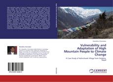 Buchcover von Vulnerability and Adaptation of High Mountain People to Climate Change