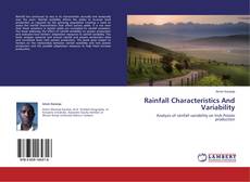 Buchcover von Rainfall Characteristics And Variability