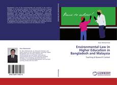 Capa do livro de Environmental Law in Higher Education in Bangladesh and Malaysia 
