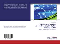 Buchcover von Cotton flower and boll production as affected by climatic factors