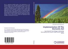 Buchcover von Implementation Of The Domestic Act