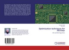 Capa do livro de Optimization techniques for FIR Filter 