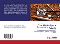 Buchcover von Cost-Utility-Analyses of Interventions to Reduce Smoking