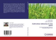 Bookcover of Cold stress tolerance in rice plant