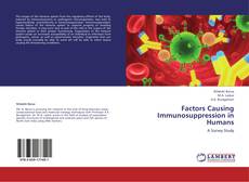 Copertina di Factors Causing Immunosuppression in Humans