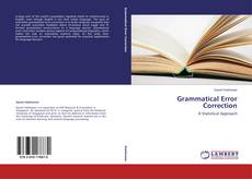 Couverture de Grammatical Error Correction