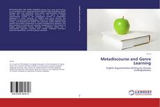 Capa do livro de Metadiscourse and Genre Learning 