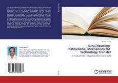 Capa do livro de Rural Housing:   Institutional Mechanism for   Technology Transfer 