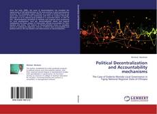 Capa do livro de Political Decentralization and Accountability mechanisms 