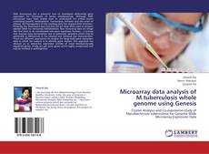 Capa do livro de Microarray data analysis of M.tuberculosis whole genome using Genesis 