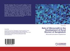 Portada del libro de Role of Microcredit in the Development of Rural Women of Bangladesh