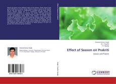 Effect of Season on Prakriti kitap kapağı