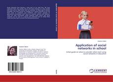 Capa do livro de Application of social networks in school 