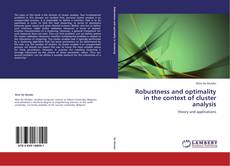 Couverture de Robustness and optimality in the context of cluster analysis
