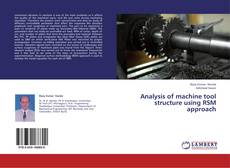 Buchcover von Analysis of machine tool structure using RSM approach