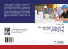 Copertina di An analysis of the impact of university expansion on service quality