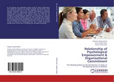 Bookcover of Relationship of Psychological Empowerment & Organizational Commitment