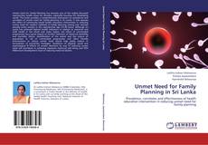 Bookcover of Unmet Need for Family Planning in Sri Lanka