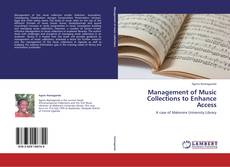 Couverture de Management of Music Collections to Enhance Access
