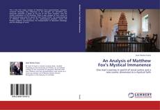 Bookcover of An Analysis of Matthew Fox’s Mystical Immanence