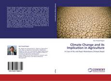 Portada del libro de Climate Change and its Implication in Agriculture