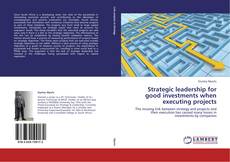 Strategic leadership for good investments when executing projects kitap kapağı
