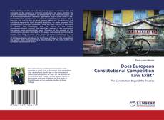 Couverture de Does European Constitutional Competition Law Exist?