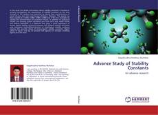 Capa do livro de Advance Study of Stability Constants 