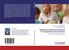 Buchcover von Guidance Needs In Relation To Academic Achievement