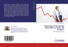 Capa do livro de Financing of University Education in India: An Analysis 