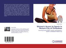 Buchcover von Women's Access to Sports in Mutare City of Zimbabwe