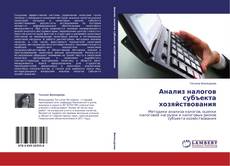 Анализ налогов субъекта хозяйствования kitap kapağı
