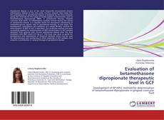 Couverture de Evaluation of betamethasone dipropionate therapeutic level in GCF