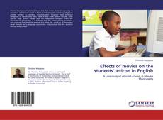 Capa do livro de Effects of movies on the students' lexicon in English 