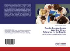 Capa do livro de Gender Perspective on Learning Styles: Tolerance for Ambiguity 