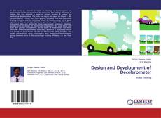 Capa do livro de Design and Development of Decelerometer 