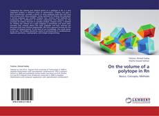 Capa do livro de On the volume of a polytope in Rn 